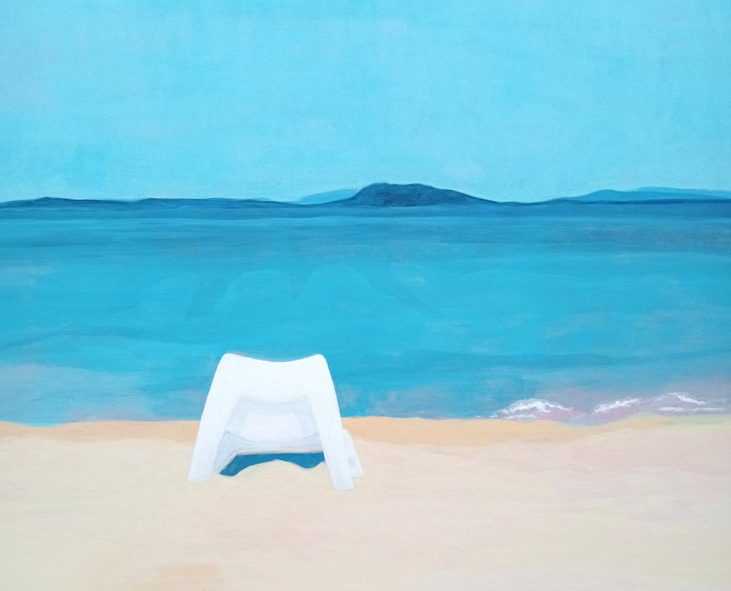 Chair at Platamonas beach, Greece