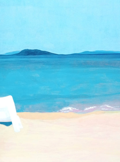 Chair at Platamonas beach, Greece