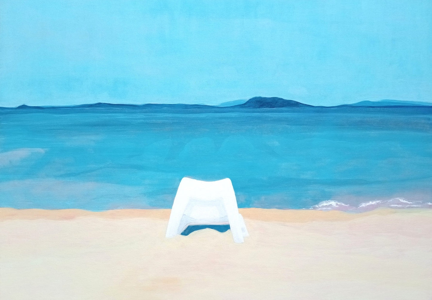 Chair at Platamonas beach, Greece