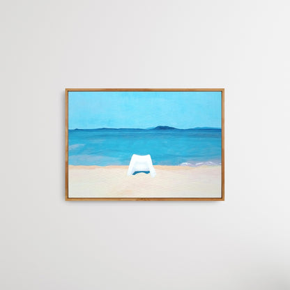 Chair at Platamonas beach, Greece