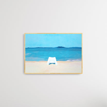 Chair at Platamonas beach, Greece